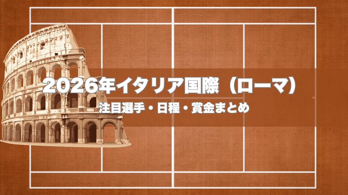 2026年イタリア国際テニス大会（ローマ）
