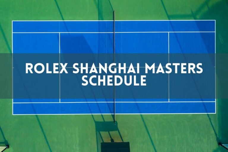 Rolex Shanghai Masters Schedule
