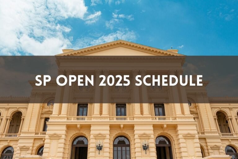SP Open 2025 Schedule