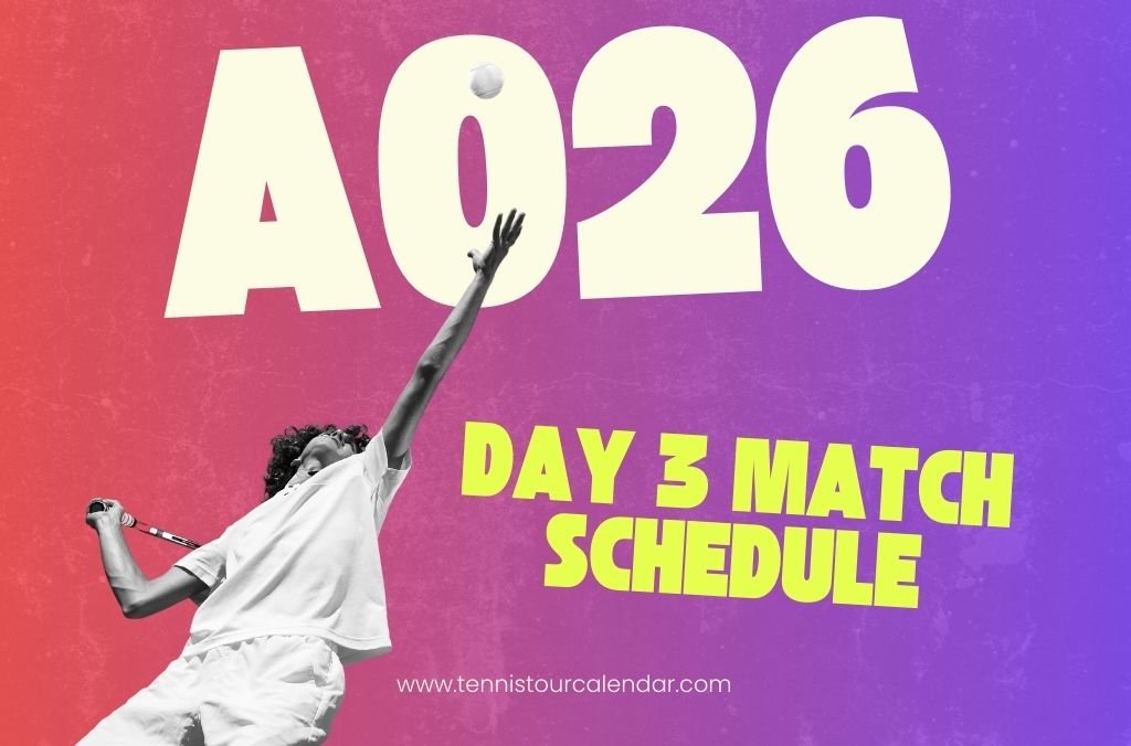 Australian Open 2026: Day 3 Schedule & Preview