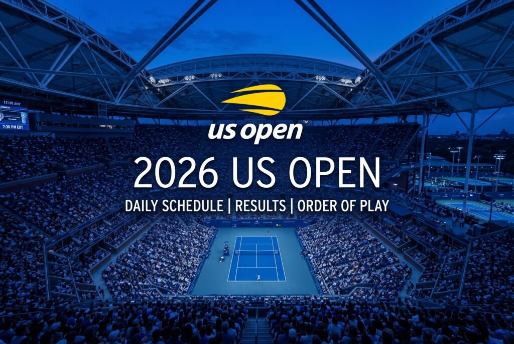 2026 US Open Daily Schedule, Results and Order of Play
