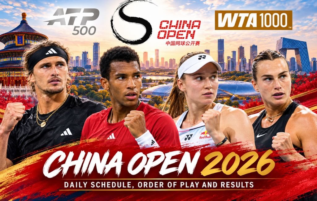 2026 China Open Daily Schedule, Order of Play and Results (ATP & WTA)